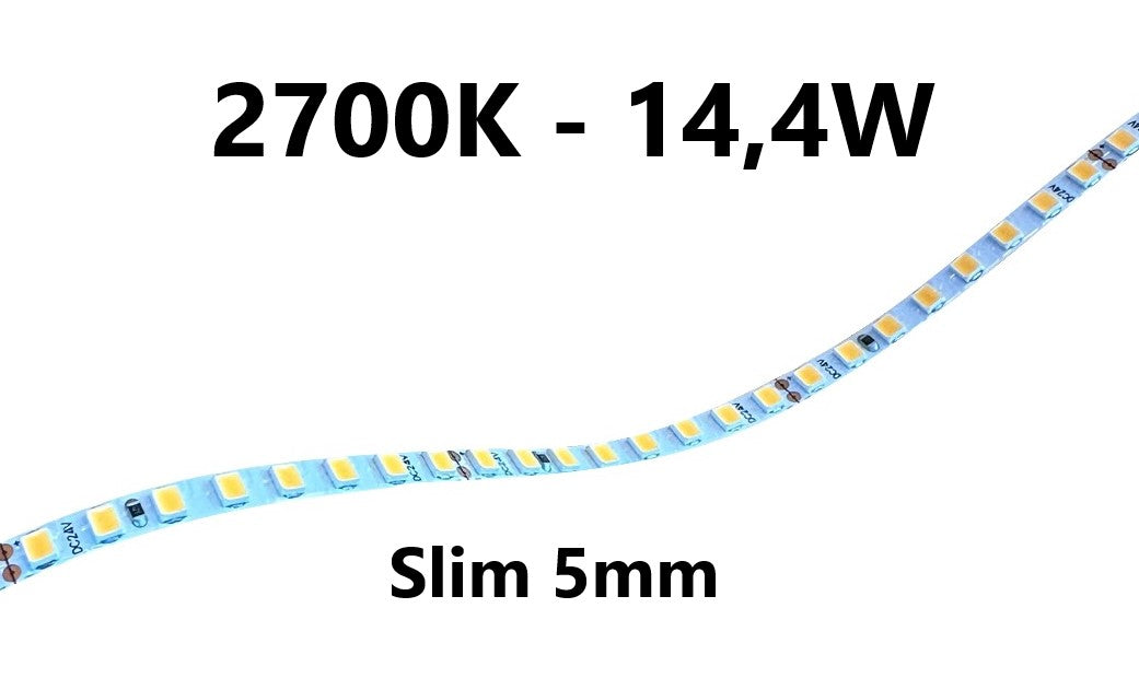 LED stripe - slim - 14,4W/m - 2700K - L59
