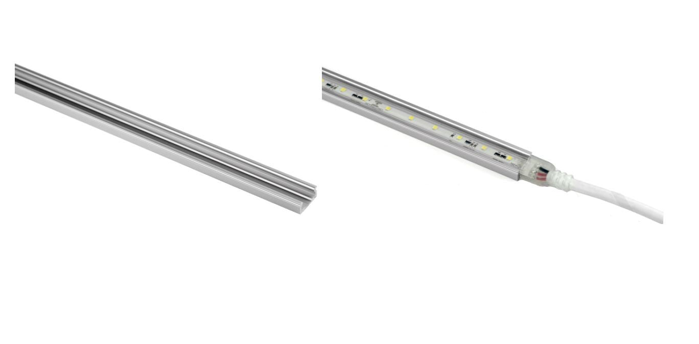 Aluminiumsprofil for 230V LED stripe - A113