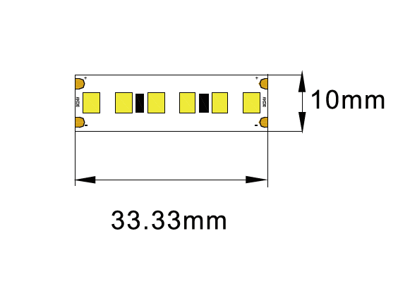 LED stripe - 4,8W/m - 2700K - L107/L121