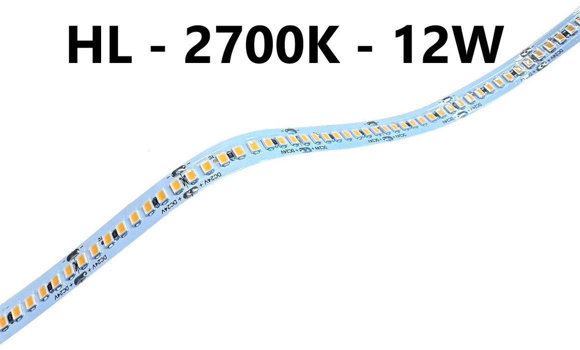 LED stripe - high lumen - 12W/m - 2700K - L156