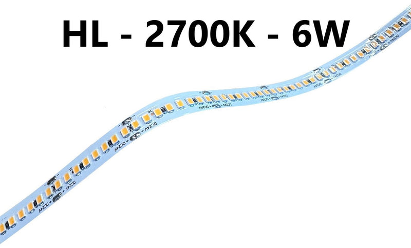 LED strip - høj lumen - 6W/m - 2700K - L158