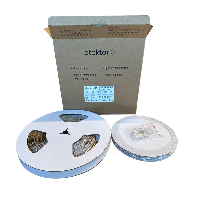 LED stripe pakke - 10W/m - 3000K - L179