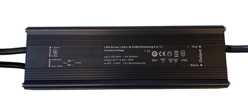 Dali/push driver 24V - 200w