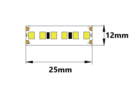 LED stripe - ultra long - 10W/m - 2700K - L182/189