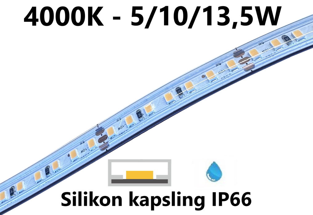 LED stripe - power option - 5/10/13,5W/m - 4000K - L166