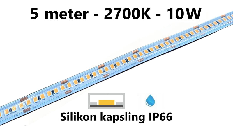 LED stripe - ultra long - 10W/m - 2700K - L182/189