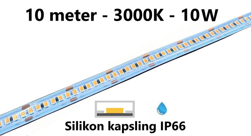 LED stripe - ultra long - 10W/m - 3000K - L183/L190