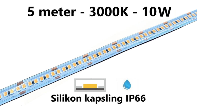 LED stripe - ultra long - 10W/m - 3000K - L183/L190