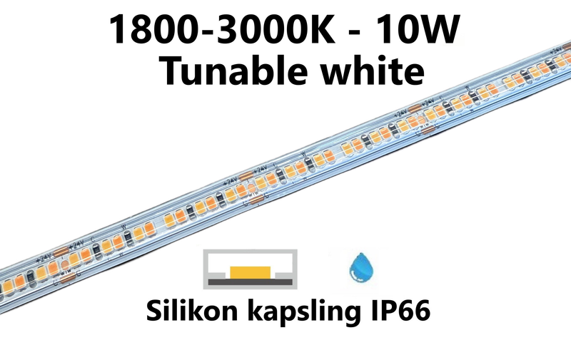 LED stripe - Tunable white - 10W/m - 1800-3000K - L192