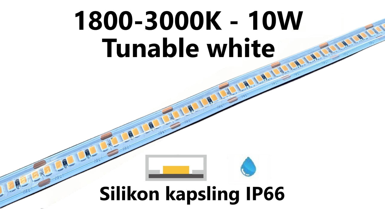 LED stripe - Tunable white - 10W/m - 1800-3000K - L192
