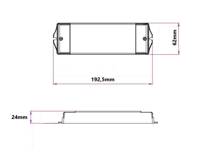 Dali/push driver TW DT8 24V - 60w