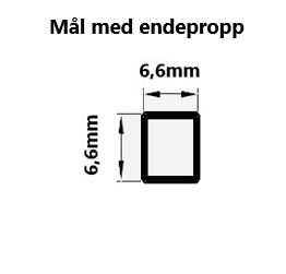 LED neon stripe - toppbøy 6x6mm