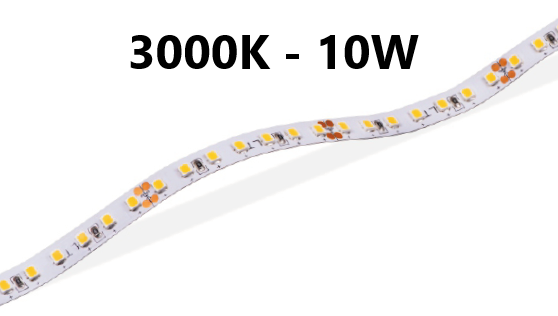 LED stripe - high lumen - 10W/m - 3000K - L102/L142
