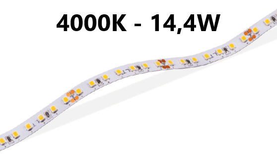 LED stripe - high lumen - 14,4W/m - 4000K - L133