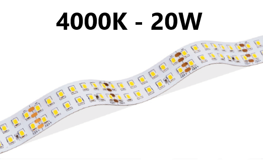 LED stripe - double row - 20W/m - 4000K - L101