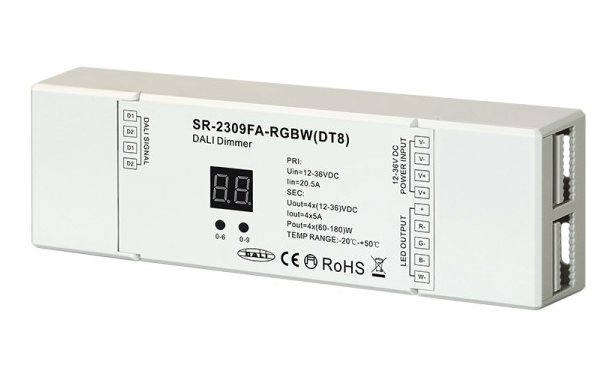 DALI RGBW DT8 4 kanals dimmer - D44