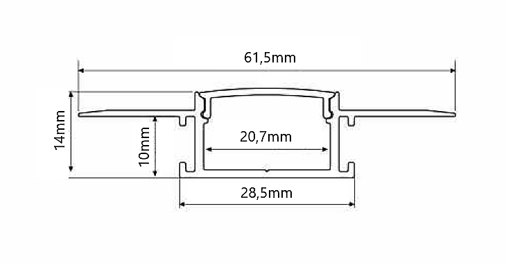 Fyllande 20,7 mm lock - A36