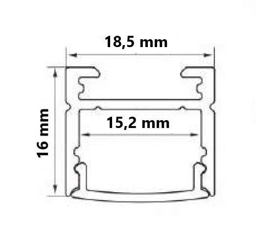 Frostet deksel 17mm - A104