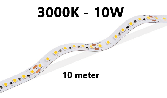 LED stripe - ultra long - 10W/m - 3000K - L74