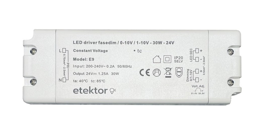 LED driver fasedim / 0/1-10V - 30W - 24V