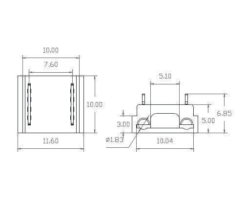Snabbkoppling multi-skarv LED-remsa/kabel 10mm 2 ledare - S11