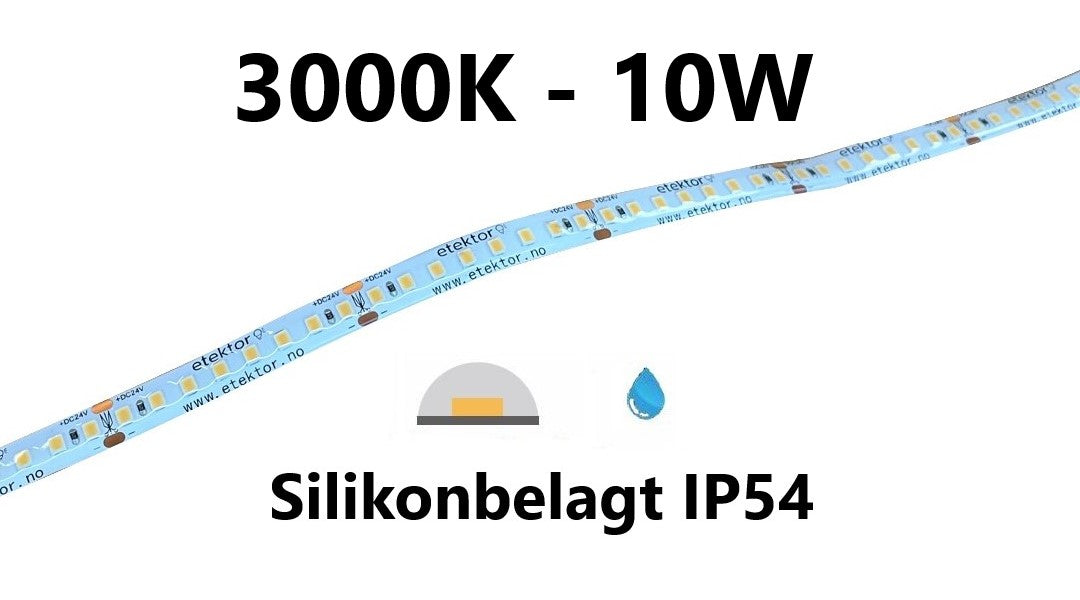 LED stripe - high lumen - 10W/m - 3000K - L130/L132