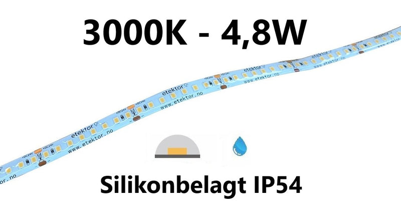 LED stripe - high lumen - 4,8W/m - 3000K - L148