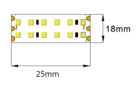 LED stripe - double row - 20W/m - 4000K - L101