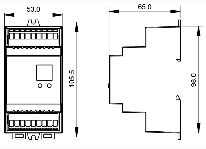 DALI din skinne 4 kanals dimmer - D40
