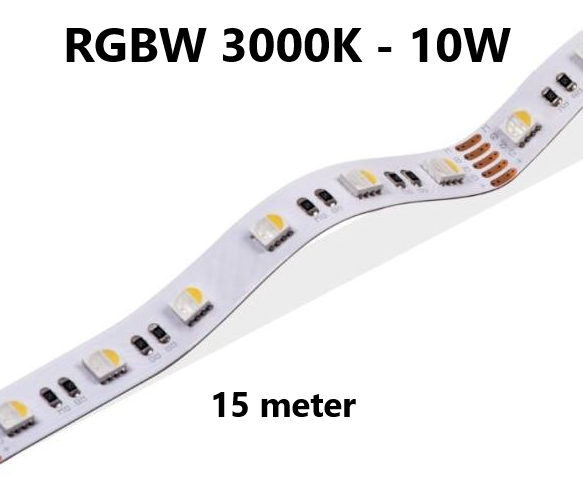 LED stripe - ultra long RGBW - 10W/m - 3000K - L138