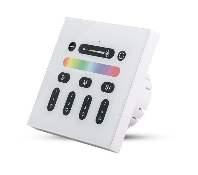 Trådløs styringspanel 2,4G RF 230V - DIM - CCT - RGB - RGBW - RGB+CCT