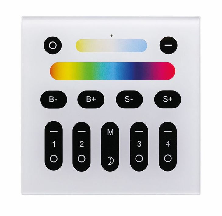 Trådløs styringspanel 2,4G RF batteri - DIM - CCT - RGB - RGBW - RGB+CCT