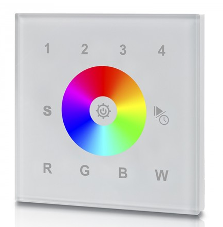 DALI RGBW styrepanel DT8 - 4 grupper 1 save - D54