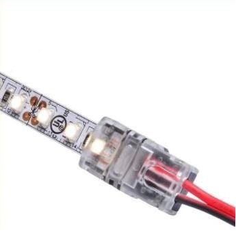 Snabbkoppling LED-remsa -> kabel 10mm 2 ledare - S5